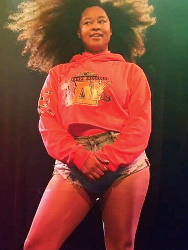 JanaeSound performs at Port City Music Hall’s Beyoncé tribute show, which she organized last year.