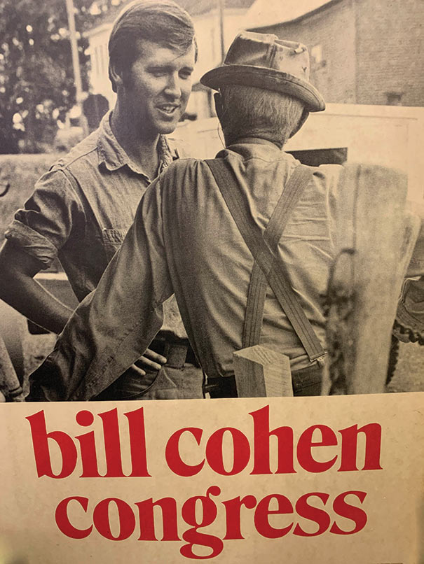Bill Cohen campaign poster
