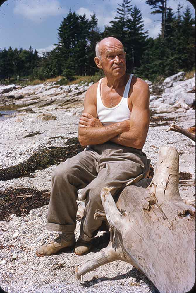 Frank Kilburn, pictured sitting at the beach