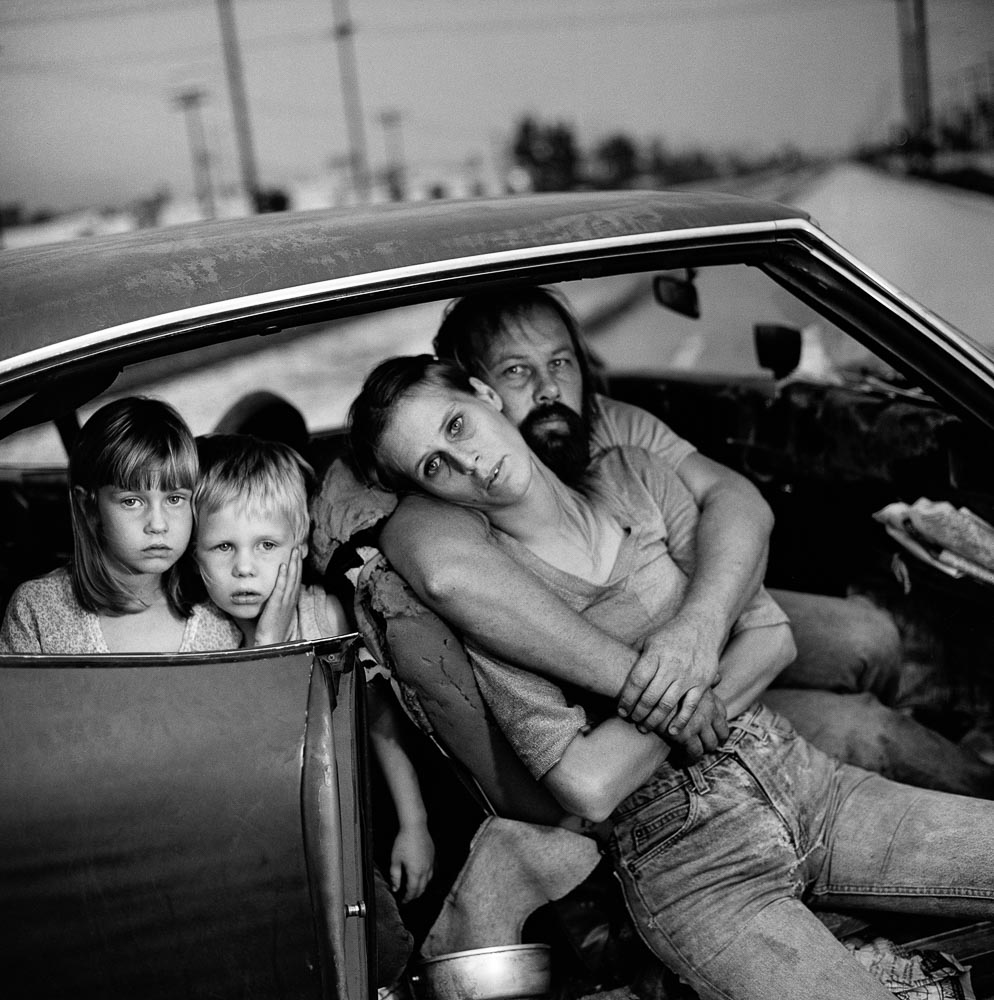 Mary Ellen Mark’s The Damm Family in Their Car, Los Angeles, California (1987)