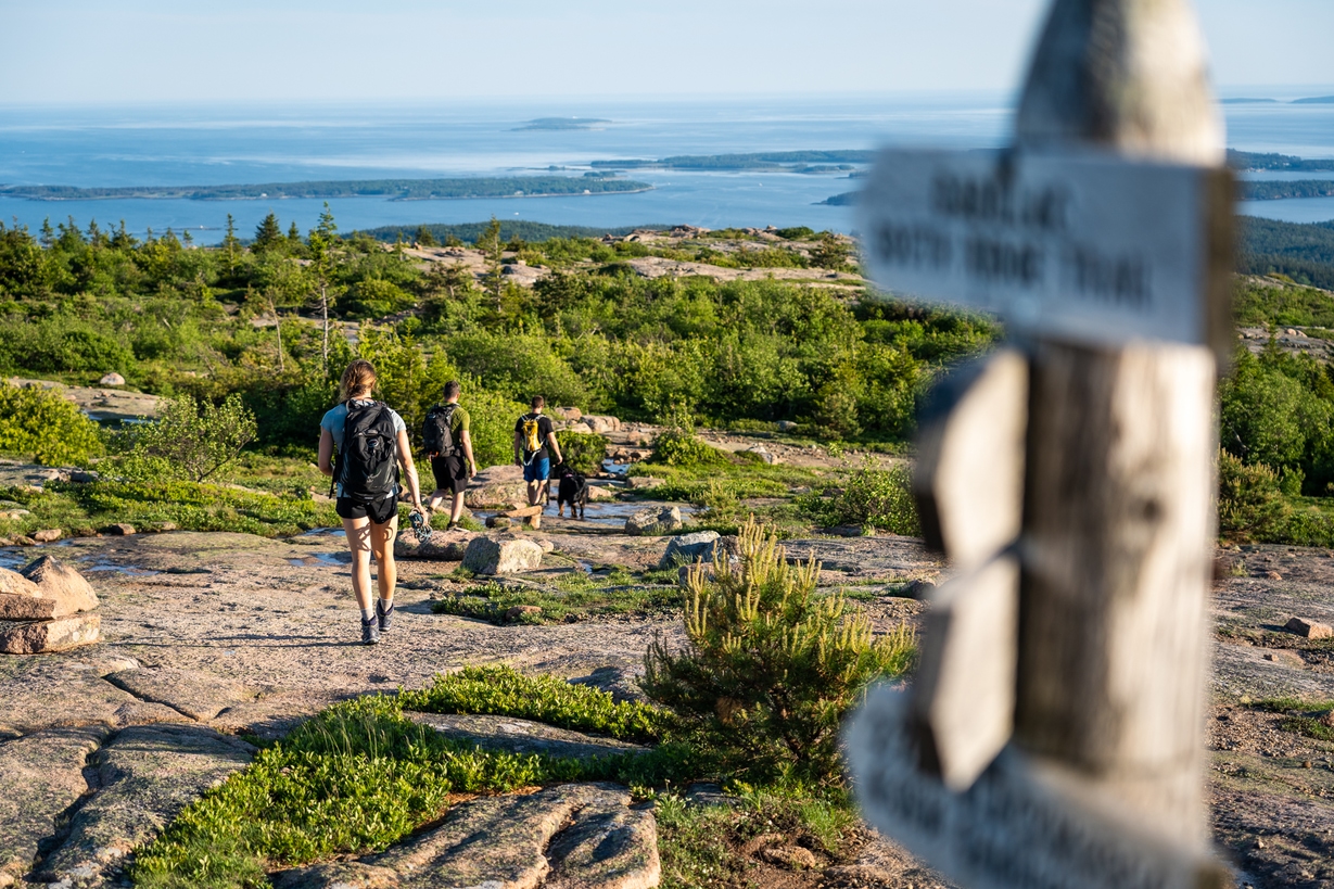 The top of Acadia's Cadillac Mountain