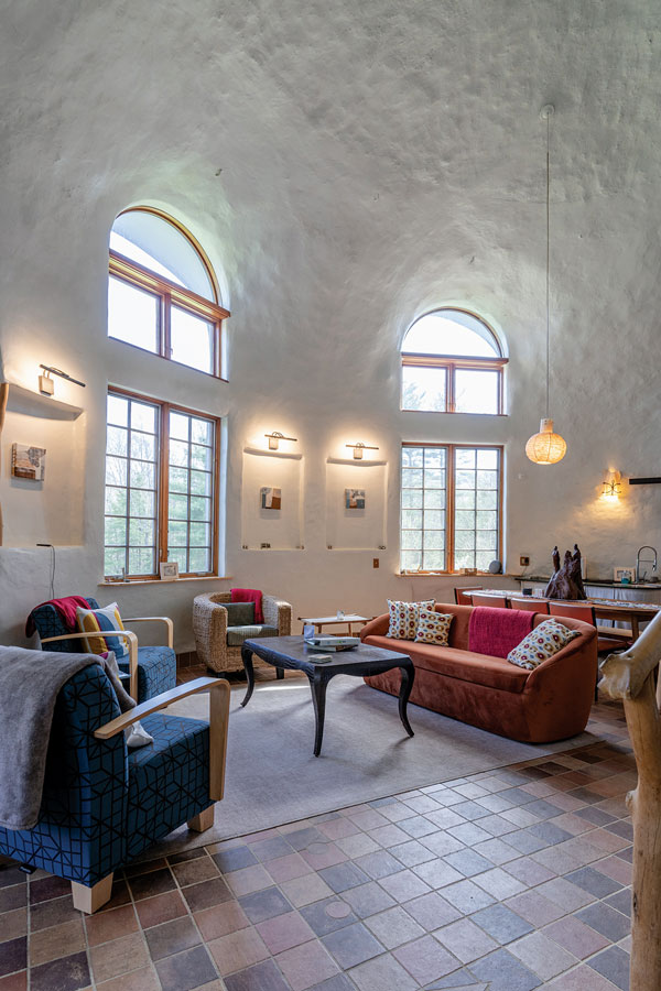 interior of of kennebunkport dome home
