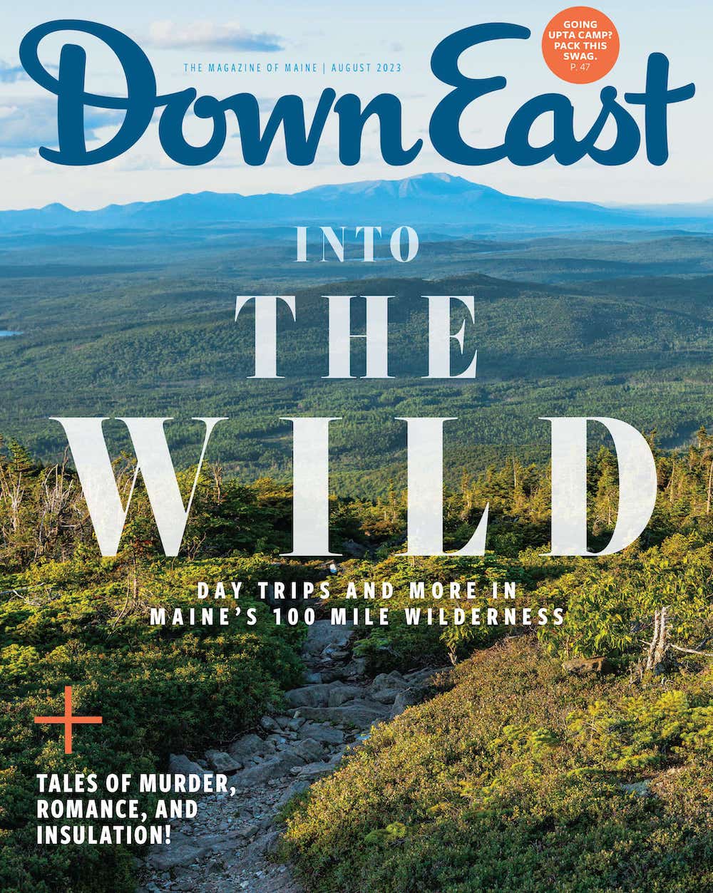 August 2023 cover of Down East Magazine