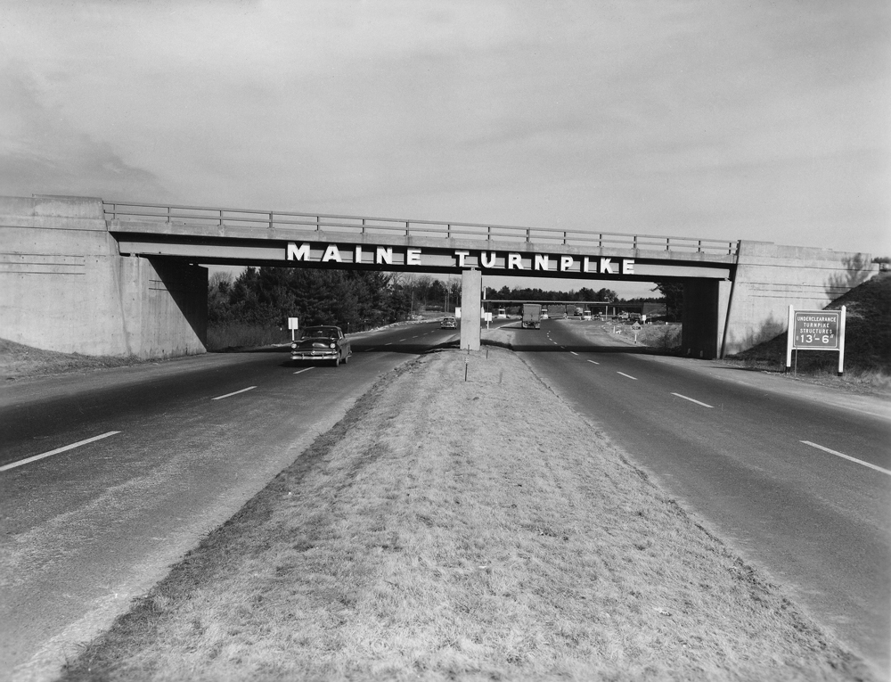 Entrance to the Maine Turnpike, circa 1950