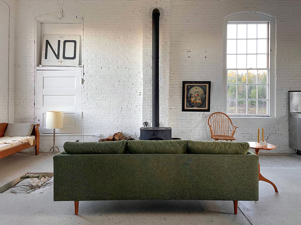 Mandy Lamb’s reimagined Norridgewock powerhouse living room