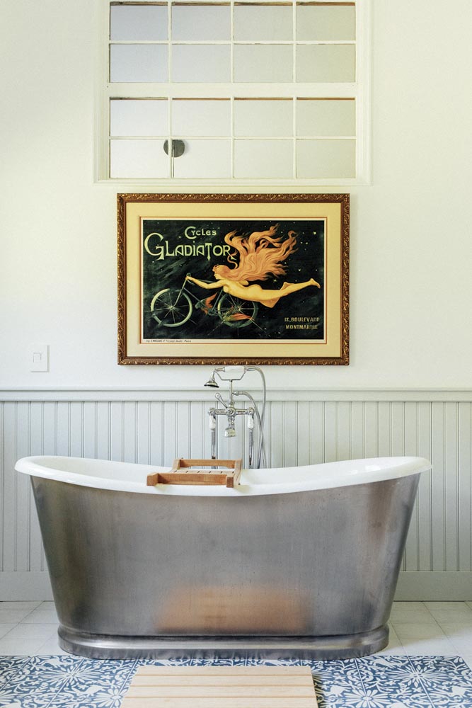 bathroom in a classic farmhouse with a contemporary flair by design-build firm The Nesting Ground