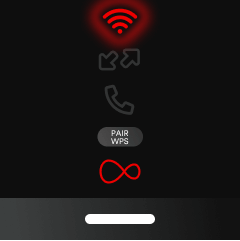 Flashing red WiFi light